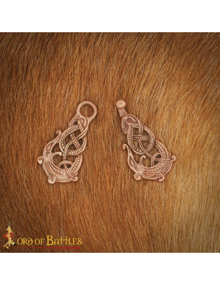 Broche Viking para capas em bronze