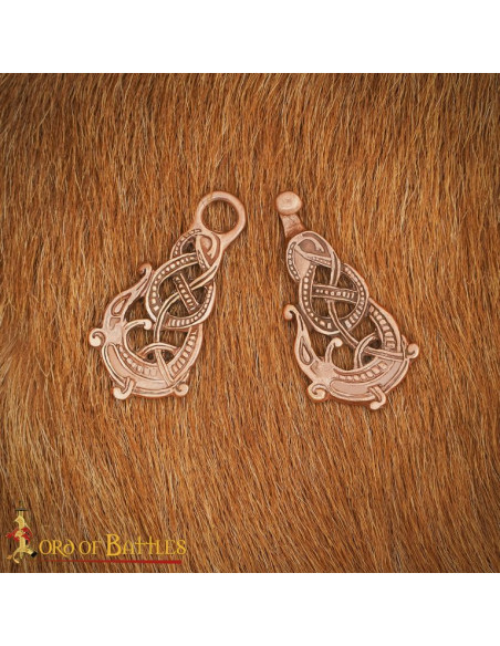 Broche Viking para capas em bronze