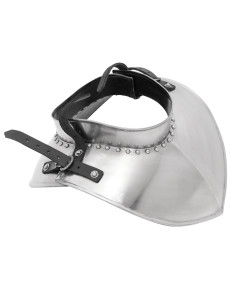 Gorjão de cavaleiro medieval, acabamento polido 2