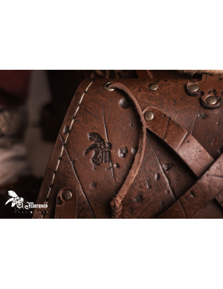 Bolsa nórdica de couro Baldur