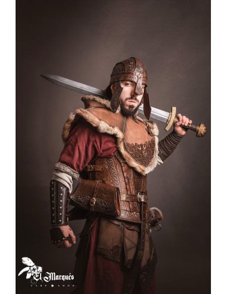 Bolsa nórdica de couro Baldur