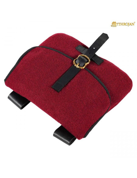 Bolsa medieval para LARP em vermelho...