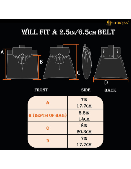 Bolso medieval, fecho de osso, em...