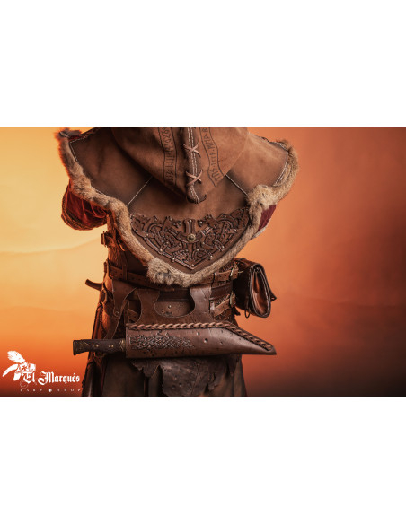 Capa de couro Baldur para facas Seax