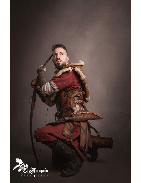 Capa de couro Baldur para facas Seax