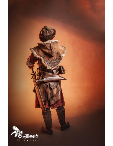 Capa de couro Baldur para facas Seax