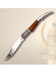 Navalha de Carraca série Âmbar, cabo de oliveira 2