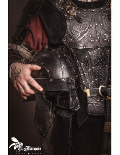 Casco Spangenhelm Baldur em couro, sem gravações
