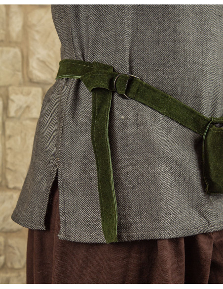 Cinto Rickar com 5 bolsinhas - Verde