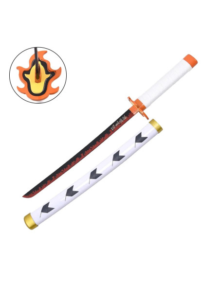 Mini Katana Rengoku Kyojuro, lâmina...
