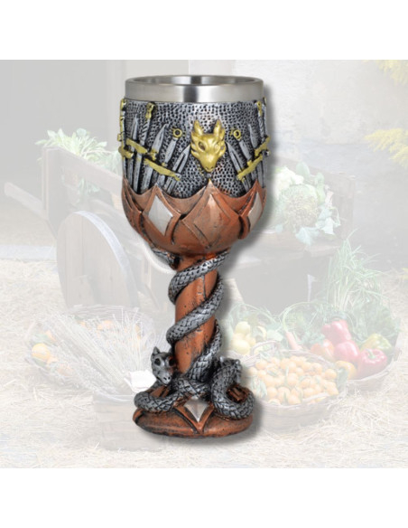 Copa de resina Espadas variadas (18 cm.)