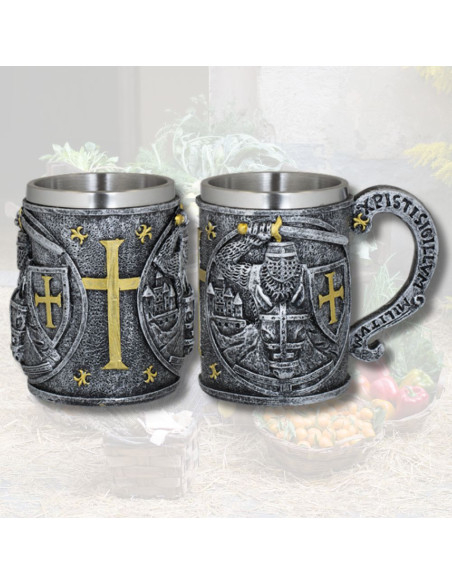 Caneca de resina Guerreiro Templário...