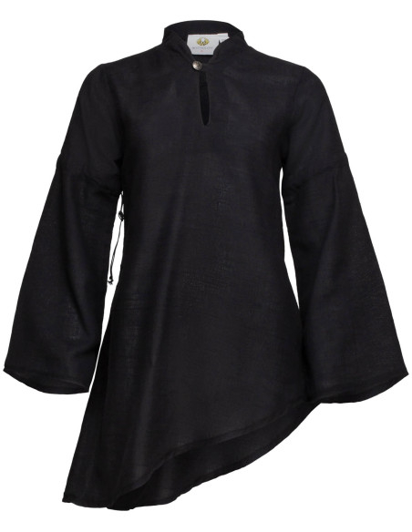 Blusa medieval em linho modelo...