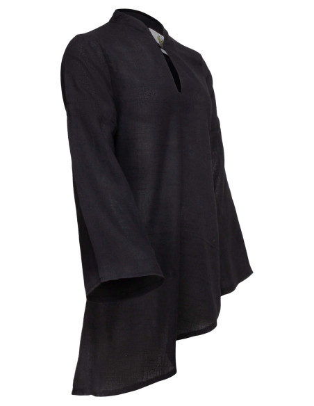 Blusa medieval em linho modelo...