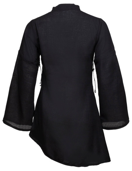 Blusa medieval em linho modelo...