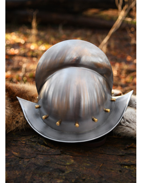 Capacete Morion alemão medieval,...