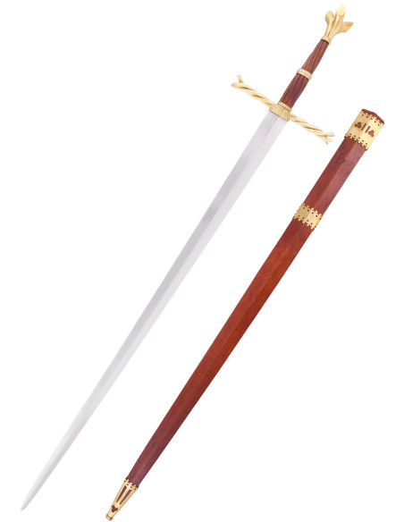 Espada cerimônias guarda trançada,...