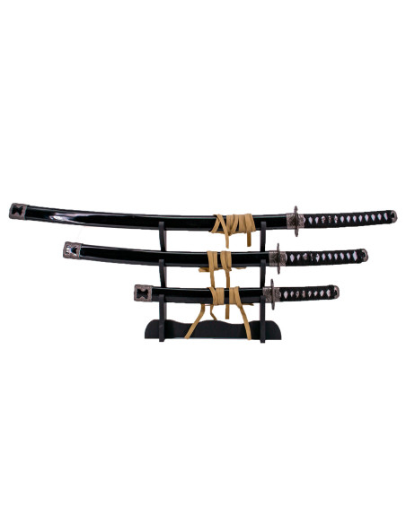 Conjunto katana, wakizashi e tanto, A...