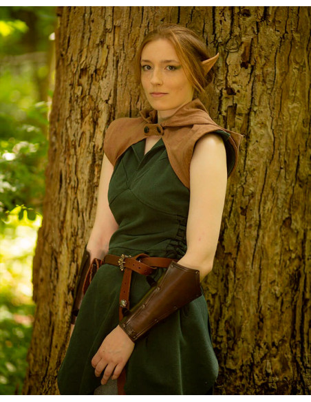 Protetor de ombro com capuz medieval...