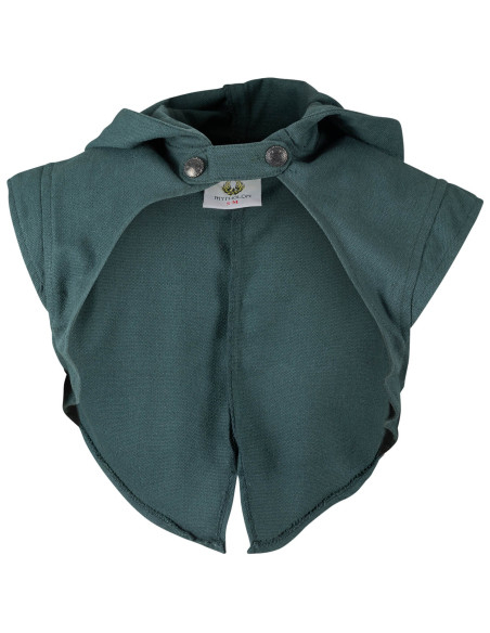 Cobre-ombros com capuz medieval...