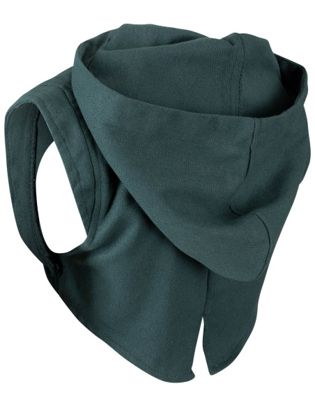 Cobre-ombros com capuz medieval...