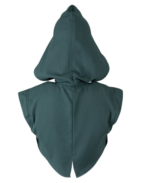 Cobre-ombros com capuz medieval...