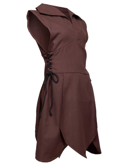 Túnica medieval de algodão modelo...