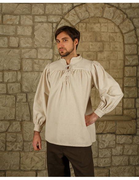 Camisa medieval de algodão modelo...