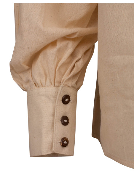 Camisa medieval de algodão modelo...