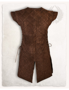 Armadura medieval de camurça modelo Brandon, cor marrom 2