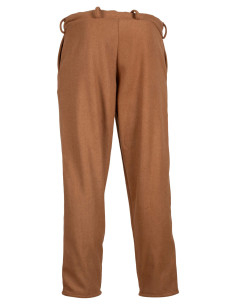 Calças medievais em lã modelo Rocco, cor areia 2