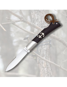 Navaja Albainox lâmina ponta espada, preta (18 cm.)