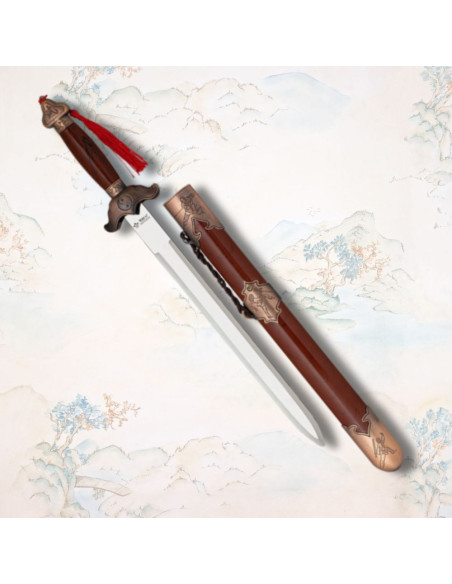 Adaga chinesa decorativa modelo Yin Yang