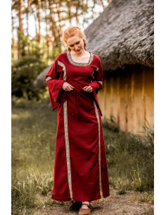 Vestido medieval mulher modelo Sophie, Red 2