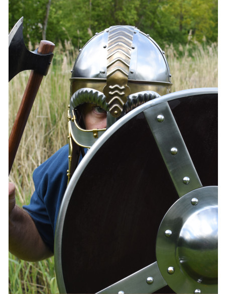 Escudo Viking de madeira, 56 cms.