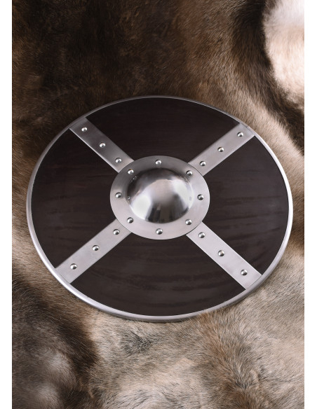 Escudo Viking de madeira, 56 cms.