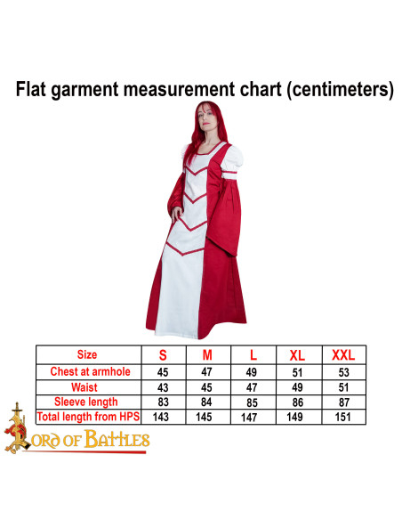 Vestido medieval da Donzela Isabel,...