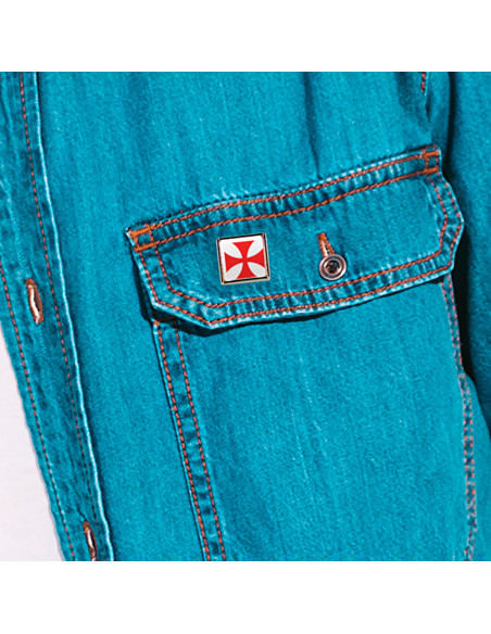 Pin Cruz Cavaleiros Templários, quadrado