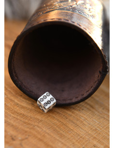 Dado Viking feito de osso, 1 unidade 2