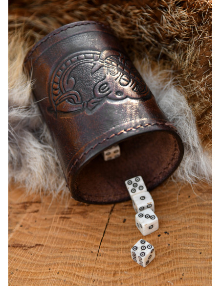 Dado Viking feito de osso, 1 unidade