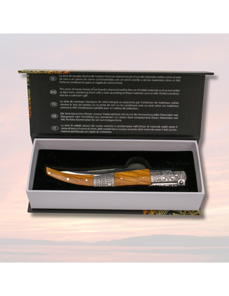 Faca árabe de catraca série Seda...