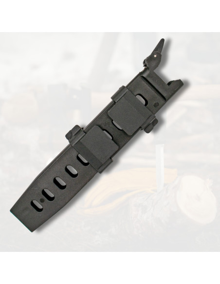 Faca tática com estojo PTR (28,8 cm)