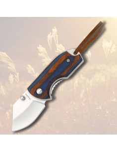 Faca bicolor pequena com cordão (11 cm.)