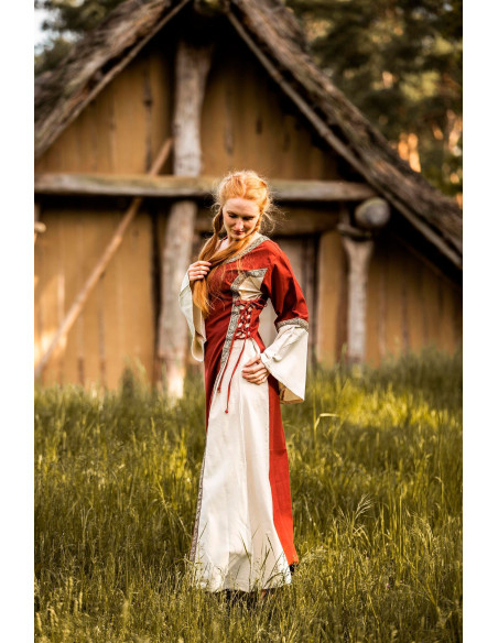 Mulher vestido medieval Angie,...