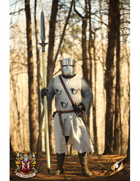 Lança medieval de guerreiro para LARP...