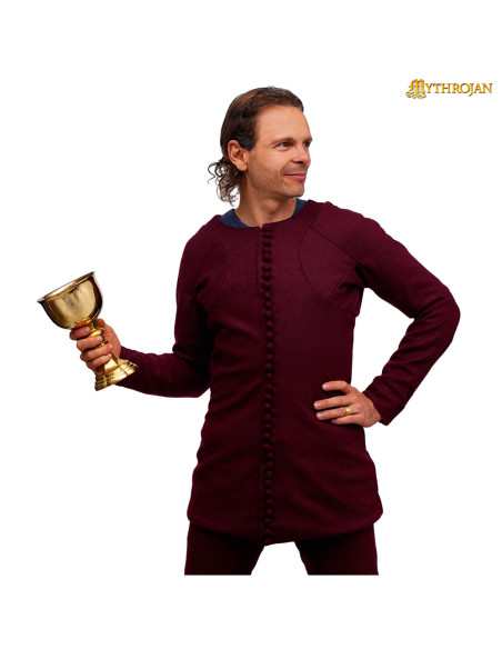 Túnica medieval em lã modelo Carlos...