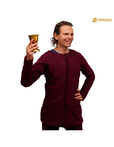 Túnica medieval em lã modelo Carlos...