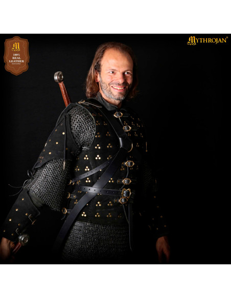 Tahalí em couro para espadas modelo...