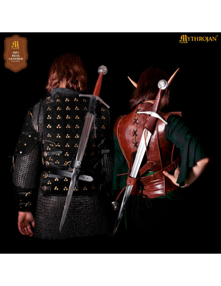 Tahalí em couro para espadas modelo...