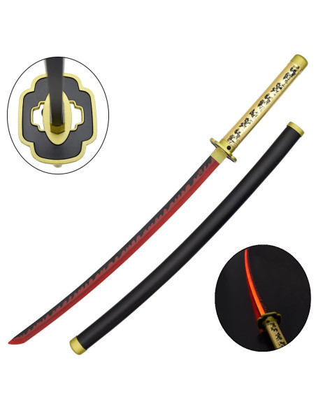 Katana decorativa com LED Tsugikuni...